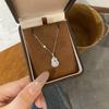 S925 Sterling Silver Chinese Style Zircon Gourd Necklace: Retro Luxury Design Clavicle Chain for Women.