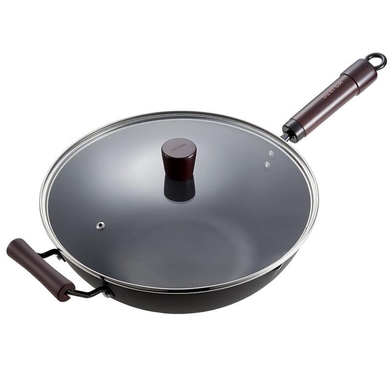 DESLON Refined Iron Wok, 30cm