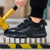 Rotary Button New Safety Shoes For Men, Anti-Impact And Anti-Piercing Work Shoes, Fashionable Men'S Sports Shoes, And Safety Pro