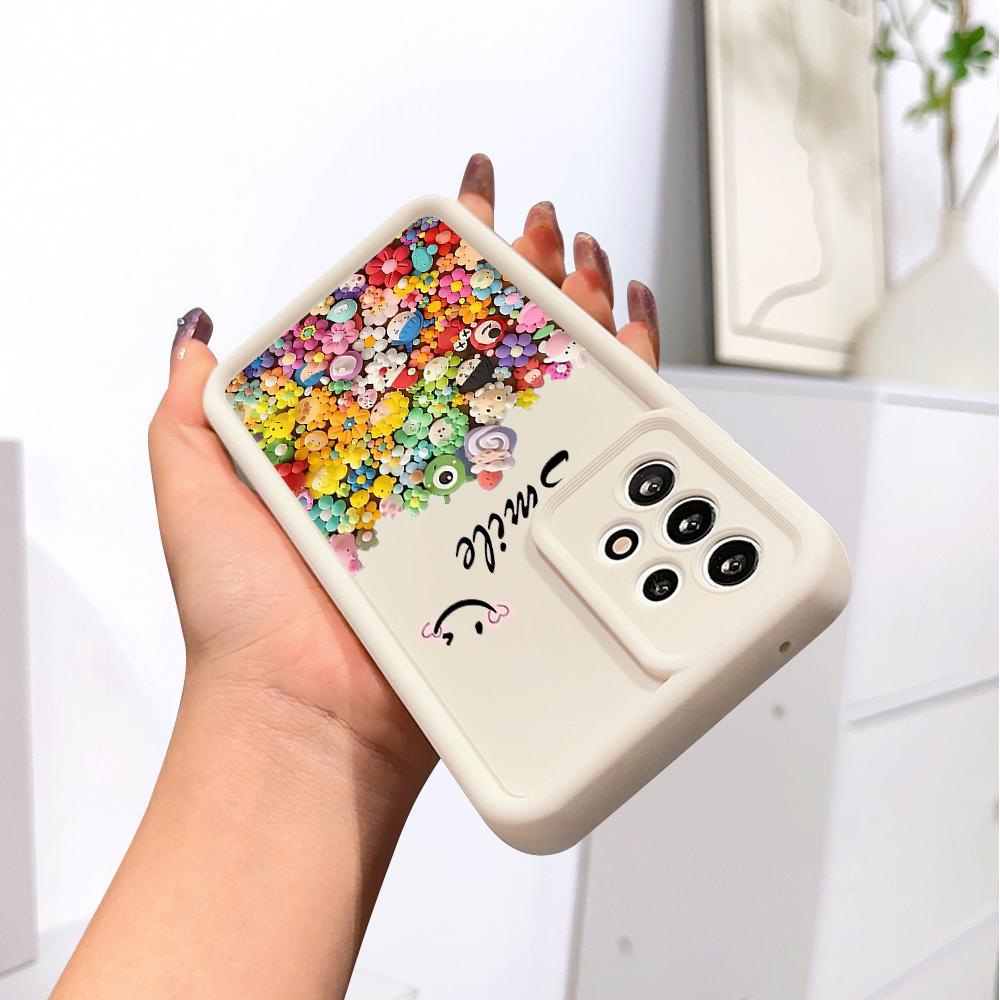 Fashion Colorful Flowers Phone Case for iPhone Samsung Galaxy Xiaomi Redmi POCO HUAWEI Honor Shockproof Protection Rubber Soft Cover