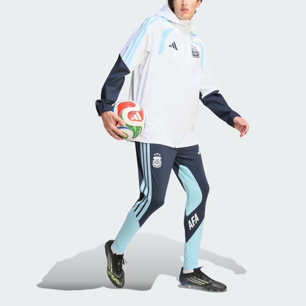 Adidas Argentina Player Edition Skin-Friendly Waterproof Sports Striped Long Sleeve Jacket Men jackets JZ5952