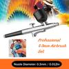 Portable High Pressure Airbrush Guns with Comfortable Grip 0.3mm Nozzle for Long Term Use In Various Creative Setting