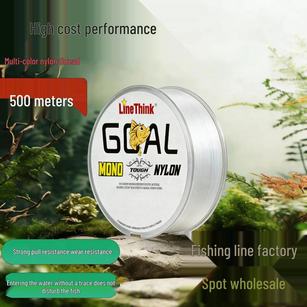 LineThink 500m Ultra-Langlebige Nylon-Monofilament-Angelschnur für die Meeresfischerei