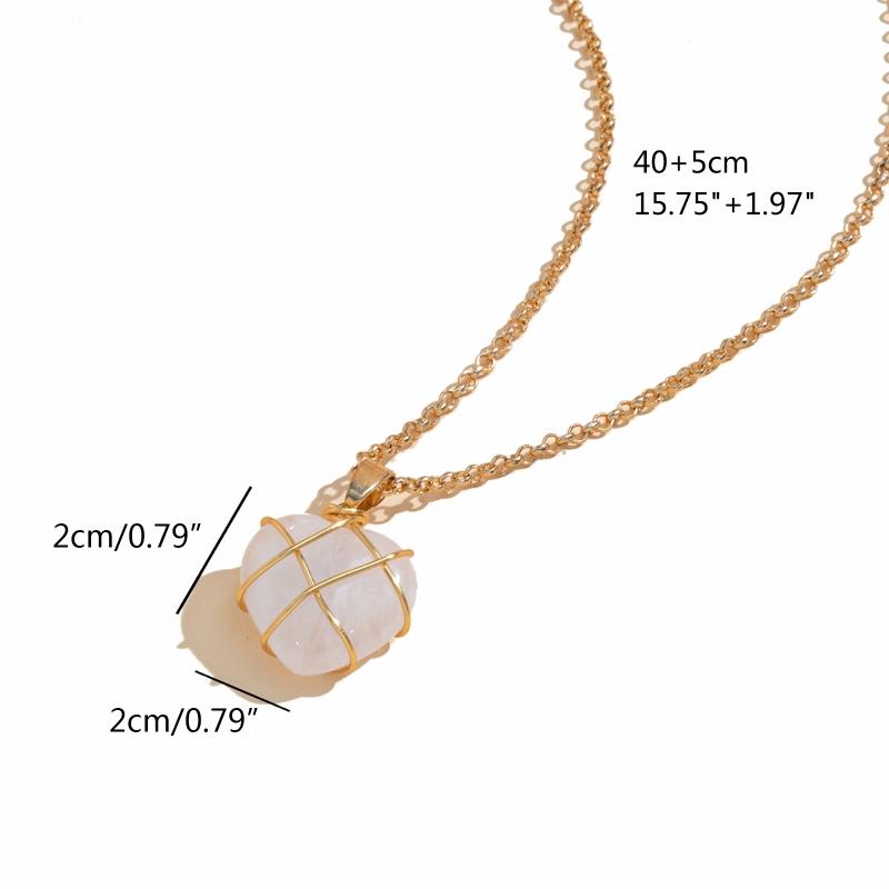 Castle Cosplay Necklace Novelty Heart Necklace Anime Cosplay Halloween Natural Stone Necklace Jewelry for Fans Kids