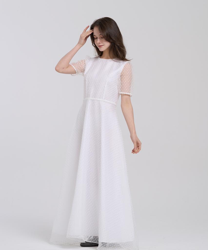 Reve Hearted Cantilena Dress - White