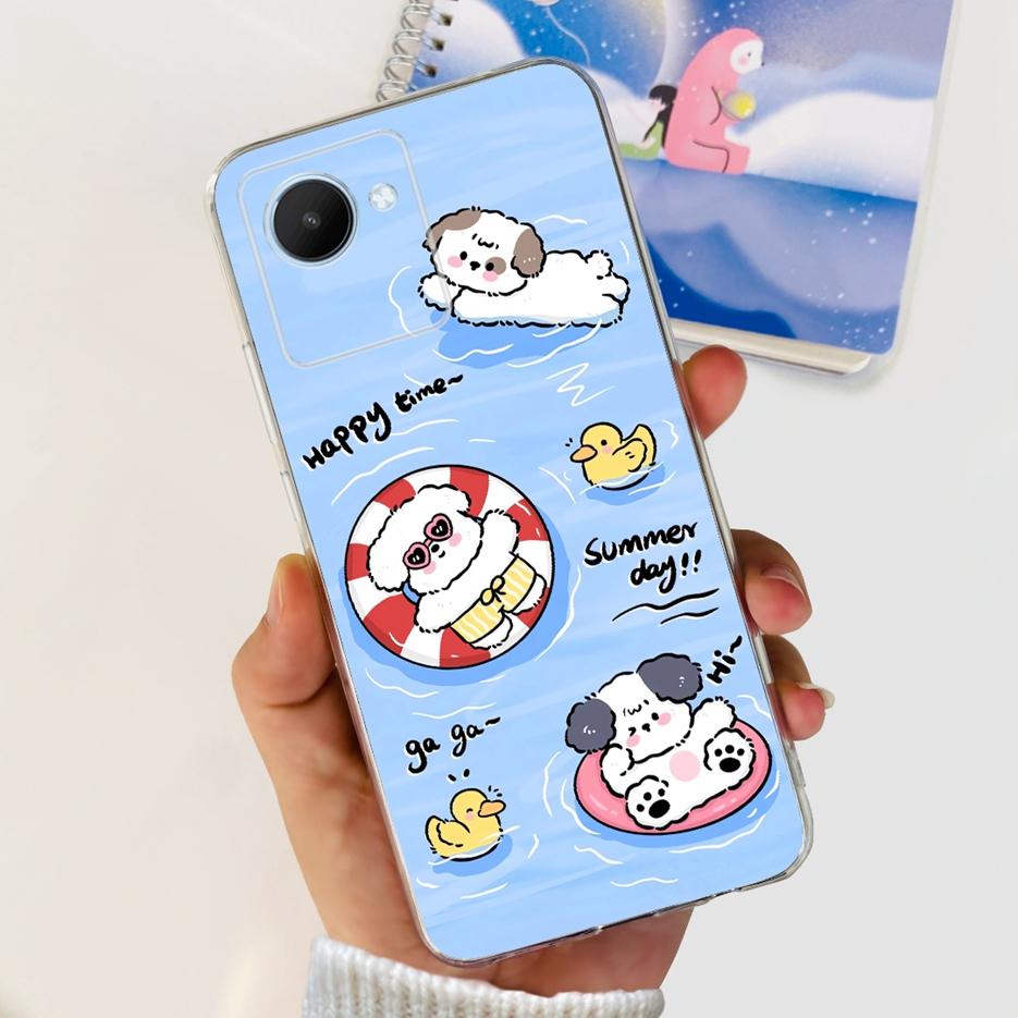 Für Realme C30 Hülle Realme C30s RMX3690 Stilvolle Candy-Lackierte Abdeckung Weiche Dünne Handyhülle Für Realme C30s C 30 s RealmeC30 Bumper