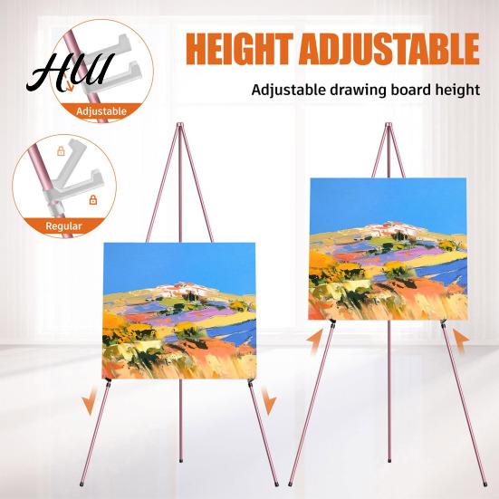 Easel Display Stand Collapsible Portable Metal Tripod Art Adjustable Painting for Canvas Wedding Sign
