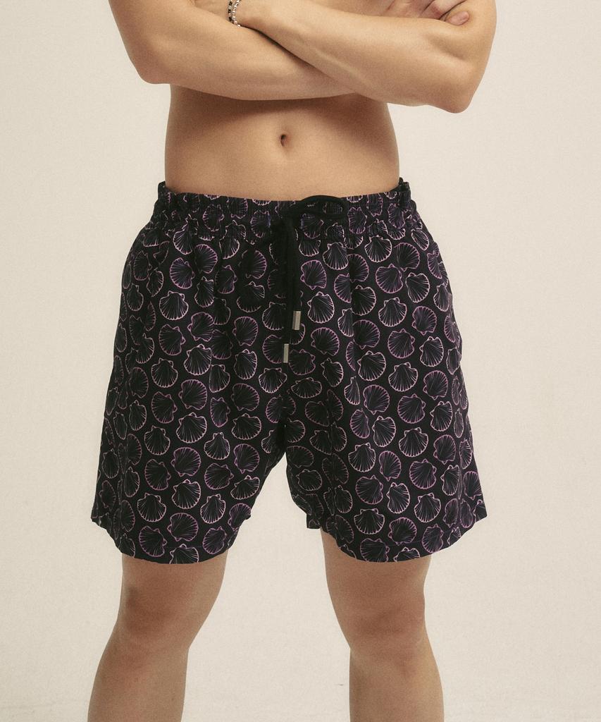 Billalei Scallop Shell Men'S Swim Shorts - Deep Purple