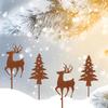 Outdoor Christmas Decorations for Home Metal Decorative Garden Stakes for Christmas Decors Tree Yard Signs for Garden
