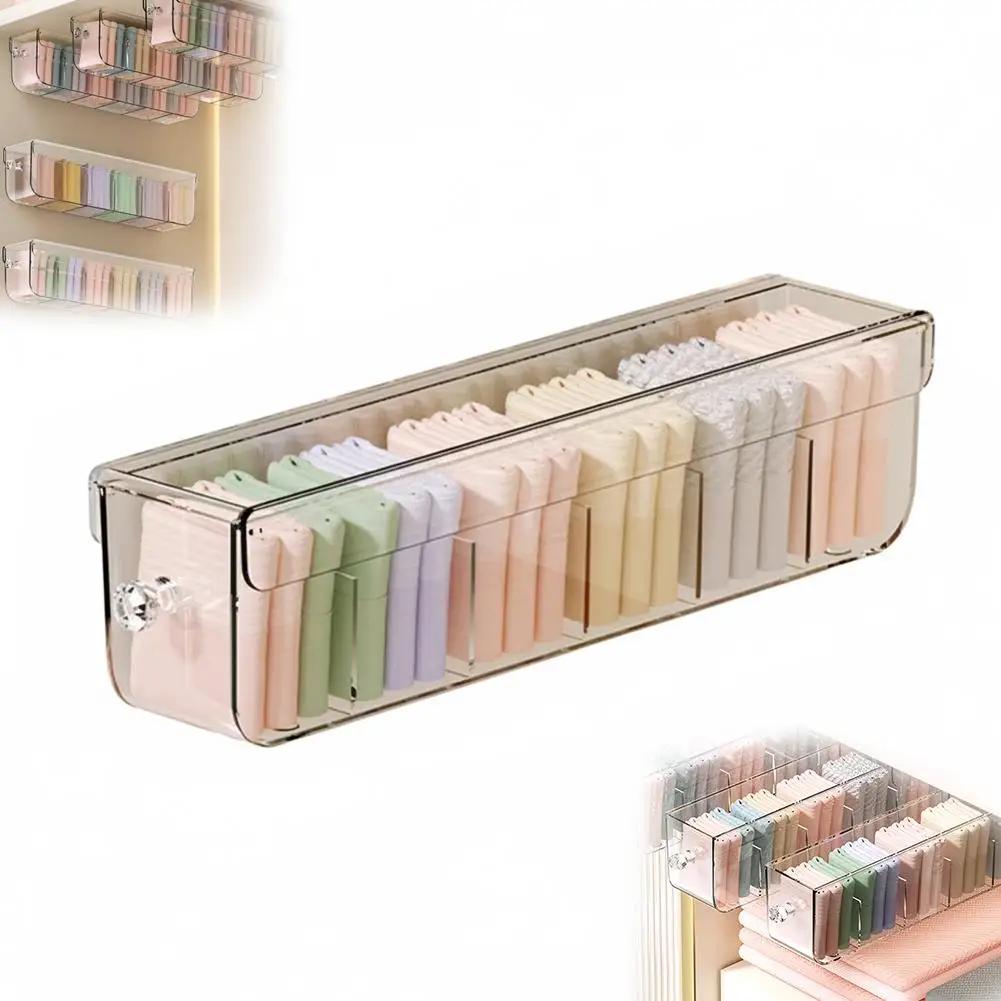 

Drawer Underwear Storage Box Under Table Hidden Self-Adhesive Storage Cabinet Capacity Organizing Desk Large Type Drawer Dr C1W3 прозрачный