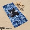 Black Cat Reading Soft Portable Travel Towel Unisex Ultra Lightweight Microfiber Oversized Sand Free Quick Dry Beach Towel