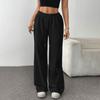 Γυναικεία μόδα Χαλαρά κορδόνια στη μέση μονόχρωμα casual αθλητικά παντελόνια Casual παντελόνια με φαρδύ πόδι