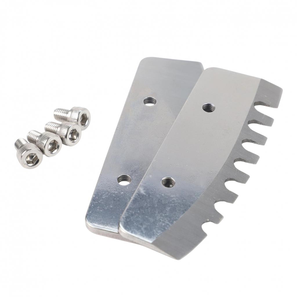 Get Ready To Fish with Our Reliable Set of Two Stainless Steel Auger Blades