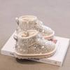Girls' Snow Boots, Plush, Children's Cotton Shoes, Thick Shoes, Warm Shoes, Non Slip Shoes