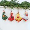 American Country Vintage Distressed Iron Christmas Angel Girl Ornament