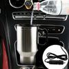 12V Car Heating Cup Large Capacity Leak Proof Steel Cigarette Lighter Heating Mug for Vehicles