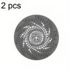 Set of 2 Silicone Drain Strainers for Home Showers And Sinks, Designed to Catch Hair for Kitchen And Bathroom Applications