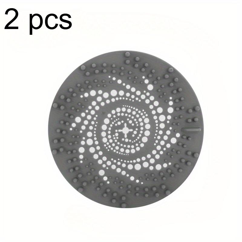 Set of 2 Silicone Drain Strainers for Home Showers And Sinks, Designed to Catch Hair for Kitchen And Bathroom Applications