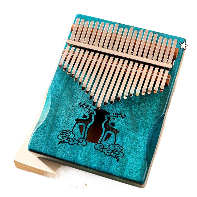 21 Key Mahogany Kalimba 17 Key Thumb Piano Finger Piano Mbira for Beginner Gifts for Adults/Kids