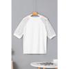 Women's Solid Color Round Neck Pullover, Women's Simple and Versatile Lace Patchwork T-shirt