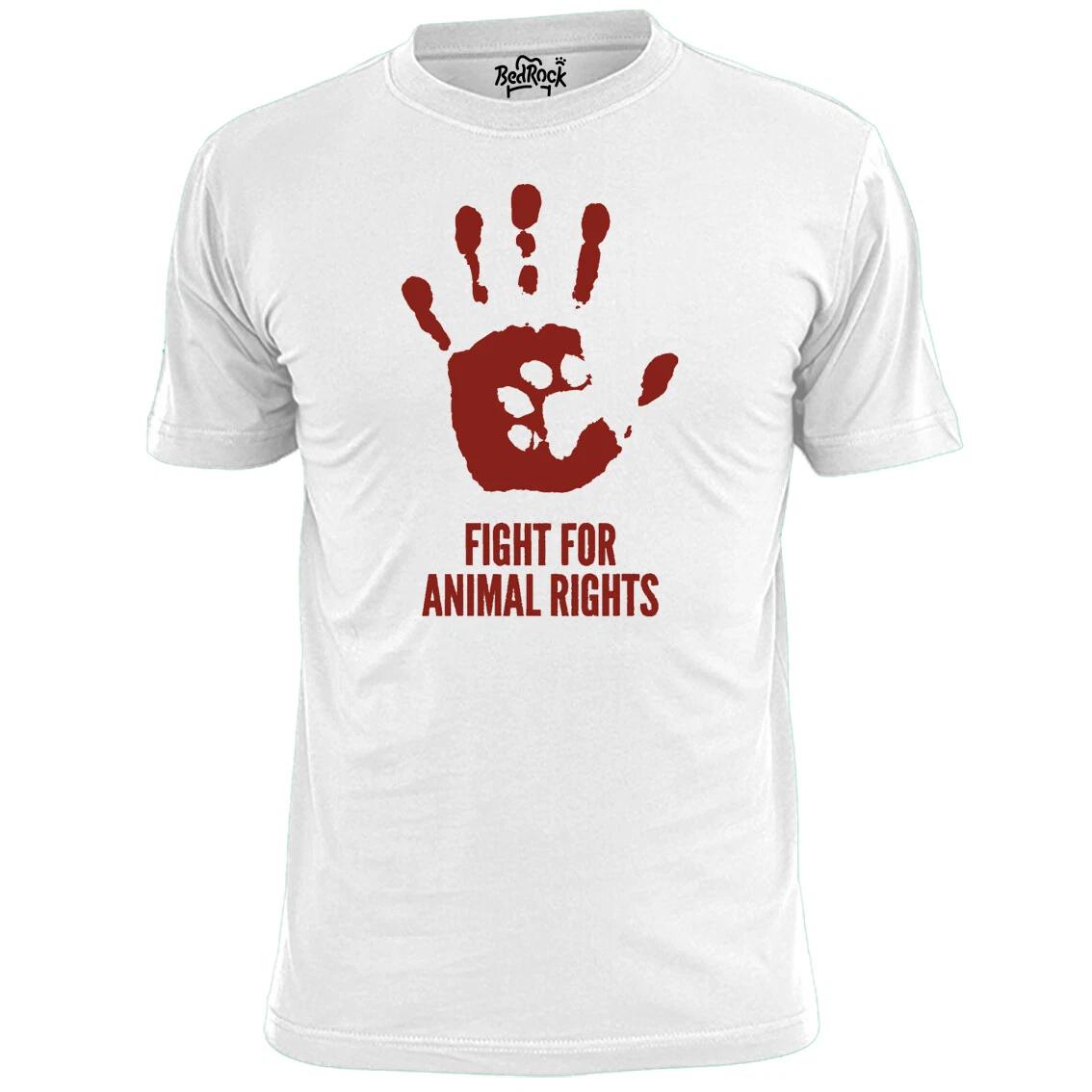 Mens Fight For Animal Rights T shirt Anti Vivisection 4XL