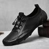 Large size men's shoes octopus white beanie shoes men's British breathable casual shoes soft-soled driving lazy shoes