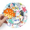 50 Cartoon Marine Life Stickers - Waterproof, Decorative for Suitcases, Notebooks, Scooters & Cars