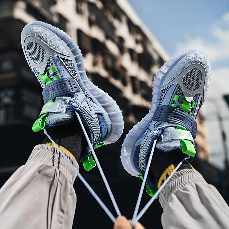 High -Top Dad Shoes Men 'S Basketball Sneakers Wear -Resistant Non -Slip Air -Cushion Shoes Summer Breathable Lightweight Men 'S Shoes