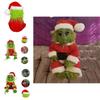 Adorable 20cm Grinch Doll Christmas Stuffed Plush Toy Perfect For Holiday Decor