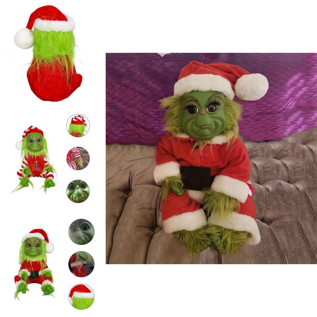 Adorable 20cm Grinch Doll Christmas Stuffed Plush Toy Perfect For Holiday Decor