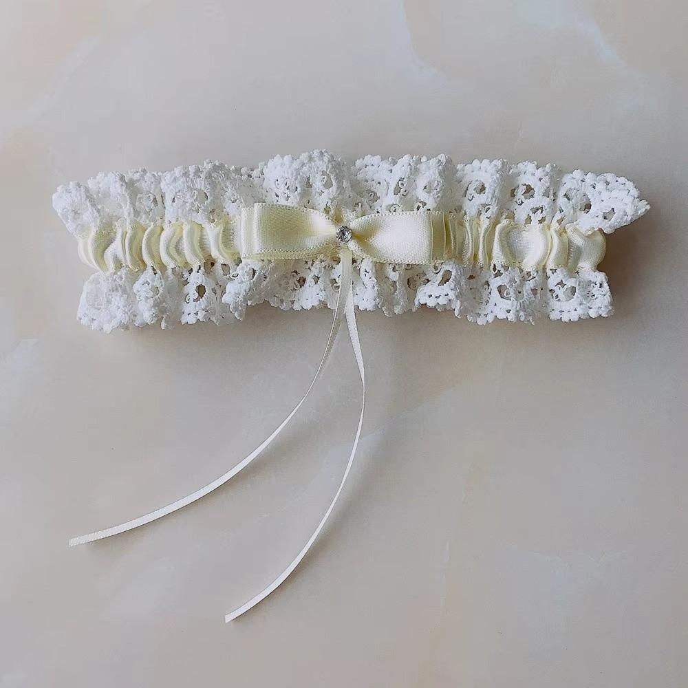 Bowknot Lolita Leg Rings Set Ruffled Lace Thigh Ring Fashion Sexy Leg Loop  Girls