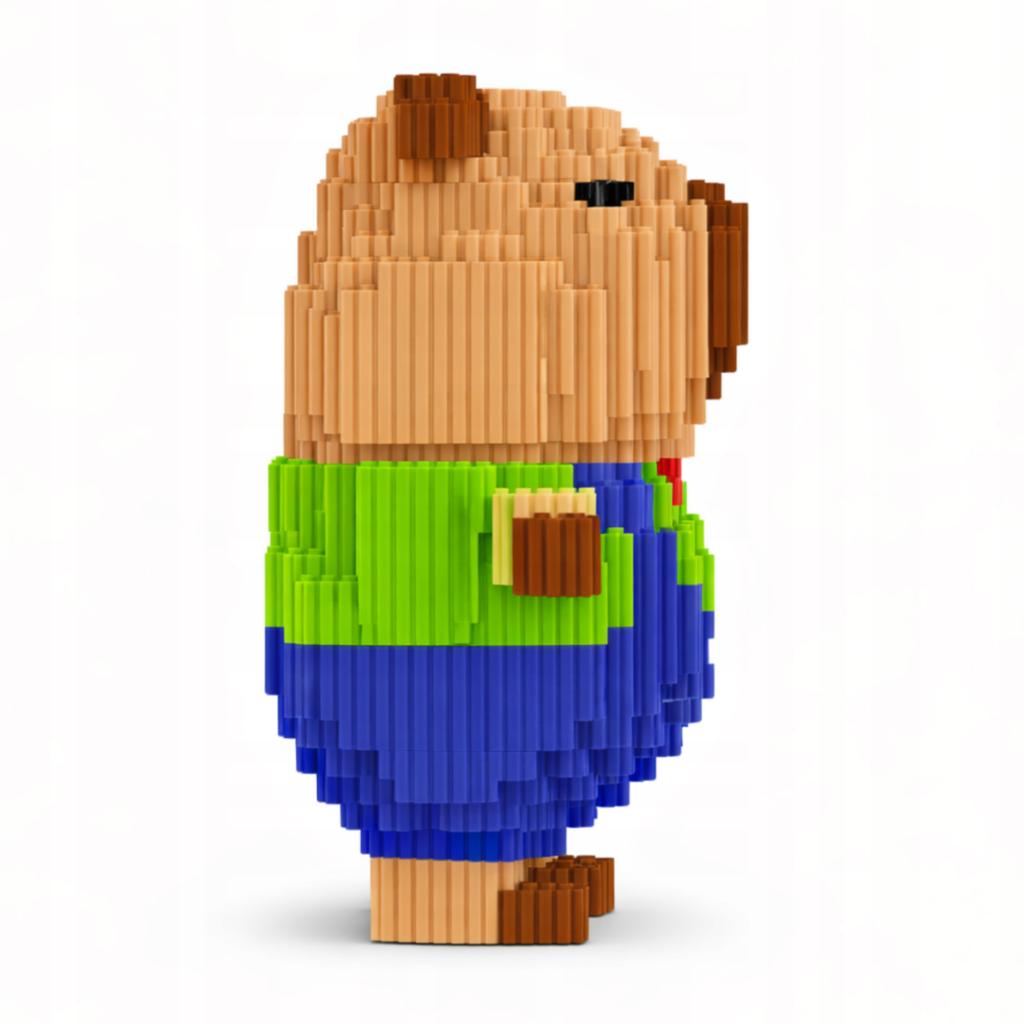 Building Blocks Capybara Elegancik Outfit Set Figure 3D 1498 Pcs.