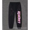 Sp1der Rapper YoungThug Same Foam Letter 555555 Couple Hoodie Pink Sweatshirt