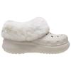 Crocs Furever Runde Zehenpartie Dicke Sohle Bequeme Warme Clogs Herrenschuhe Weiß 208446-0IK