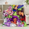 1PC Purple Powerhouse Flannel Blanket Gift, Suitable for Both Men And Women, Soft Ideal for Beds And Sofa, Birthday Or Christmas Gift