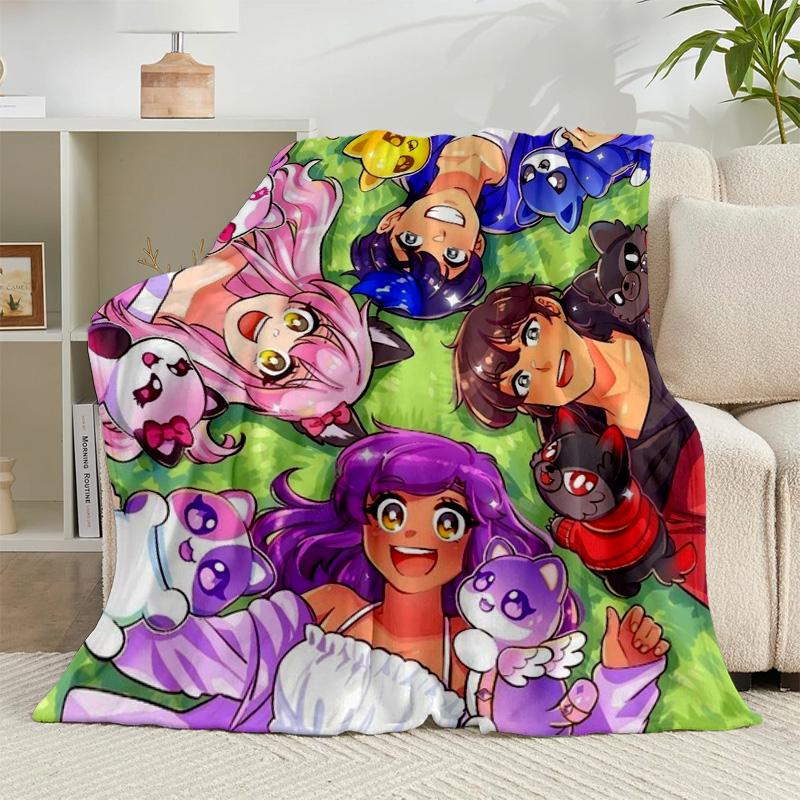 1PC Purple Powerhouse Flannel Blanket Gift, Suitable for Both Men And Women, Soft Ideal for Beds And Sofa, Birthday Or Christmas Gift