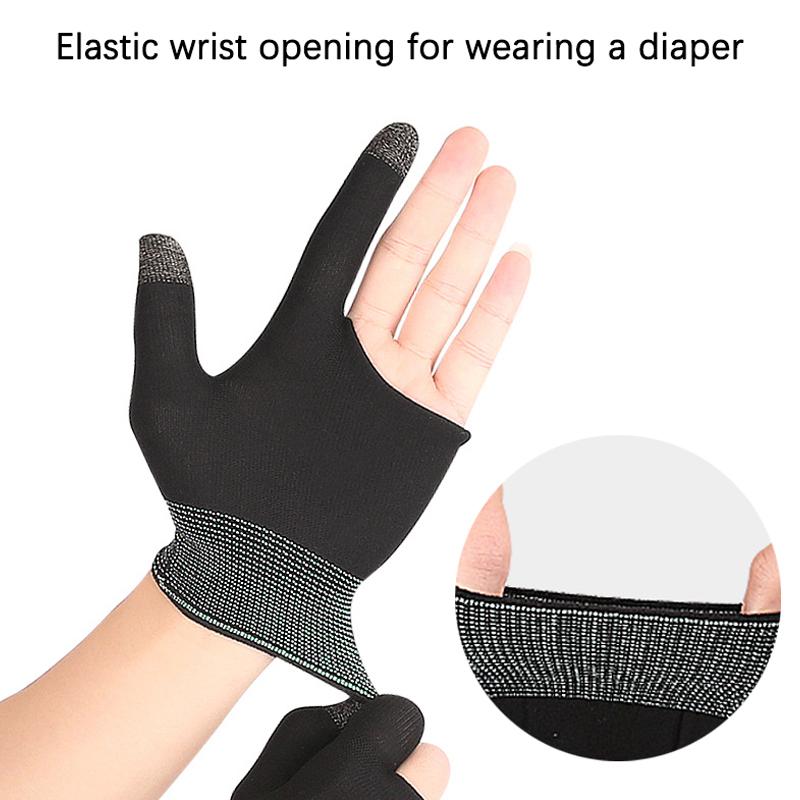 Mobile Game Controller Seamless Thumb Fingertip Cover Sweat-Proof Two-Finger Touch-Screen Mobile Game Gloves