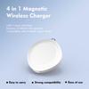 4-In-1 Magnetic Wireless Watch Charger For iWatch 1-10/SE/Ultra/ AirPods Pro 2 AirPods 4  ANC Galaxy Watch3-7/FE/Pixel Watch 1st