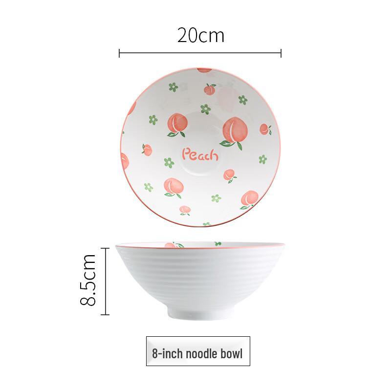 ZISIZ Nordic Ceramic Peach Tableware Set