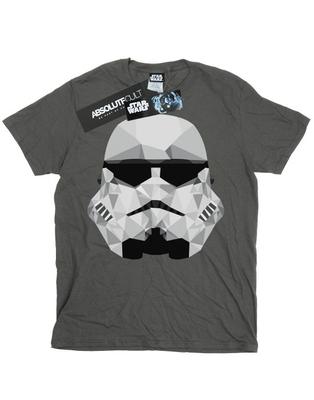 Boys Stormtrooper Geometric Helmet T-Shirt