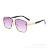 New Retro Metal Large Square Sunglasses, European and American Trend Marine Sunglasses, Fashion Double Beam Sunglasses