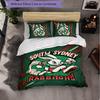 South Sydney Rabbitohs Modello Microfibra Set Biancheria da Letto 3 Pezzi Decorazione Copripiumino per Camera da Letto Uso Domestico