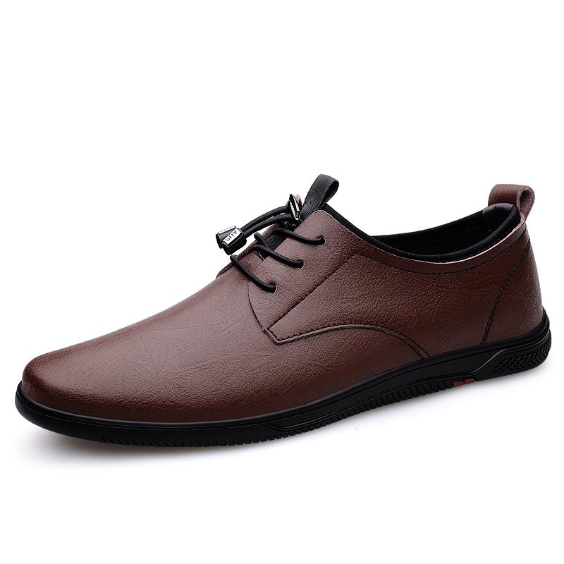 Genuine Leather Men's Oxford Shoes Office Business Casual Shoes Fashion Lace-up Male Formal Dress Footwear Derby Shoes Sneakers