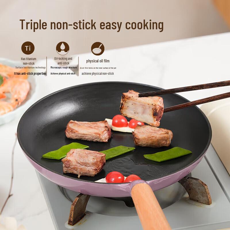 Gui.Heqi Titanium Enamel Cast Iron Skillet
