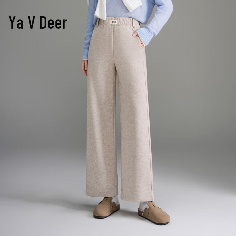 

Yalu Women s Elastic Waist Draped Wide-Leg Pants 5XL