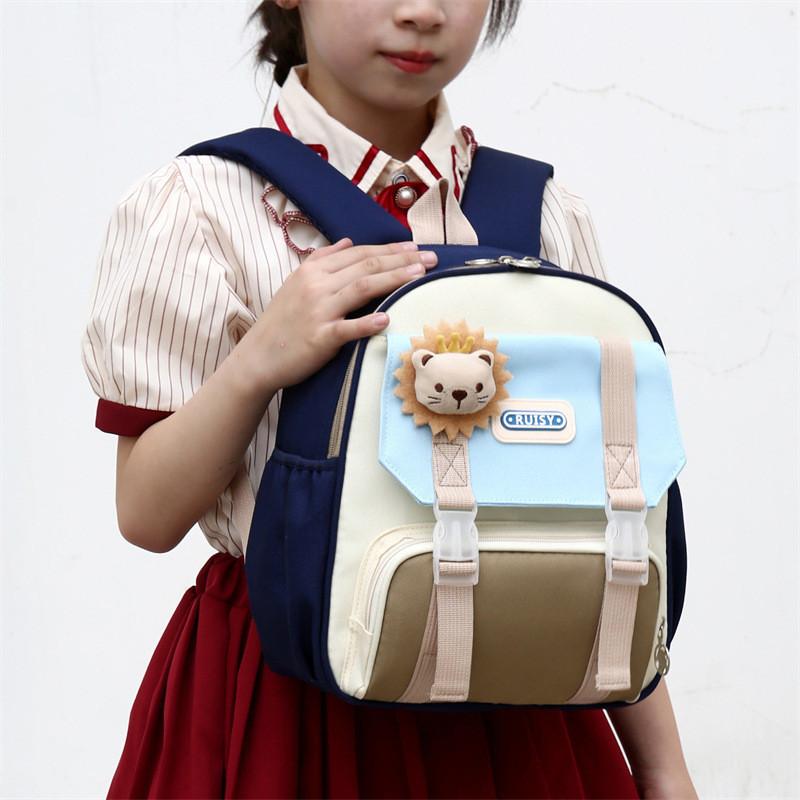 Adorable Oxford Fabric Animal Design Kids Backpack Breathable For Boys And Girls