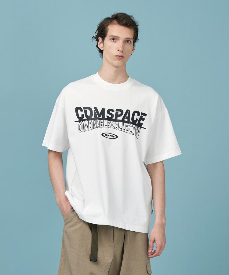 COMSPACE1980 Logo Play Basic T-Shirt_White
