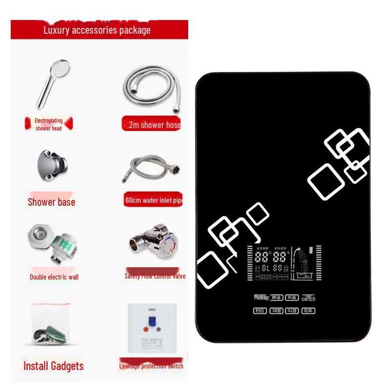 2025 Instant Electric Shower Water Heater - Compact & Fast-Heating for Home & Kitchen