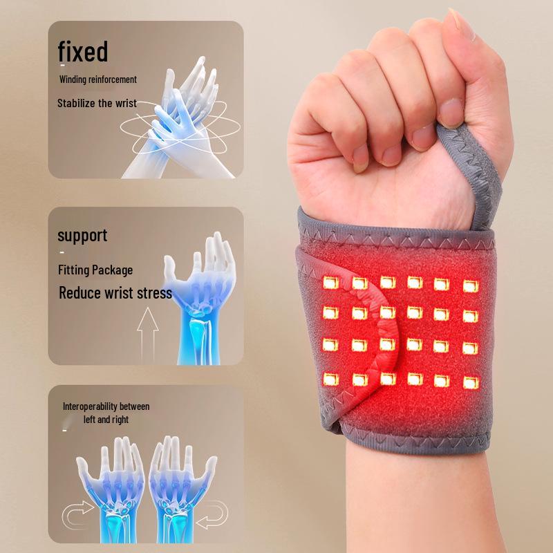 Red Light Wrist & Ankle Massager with Electric Heating and Vibration Therapy