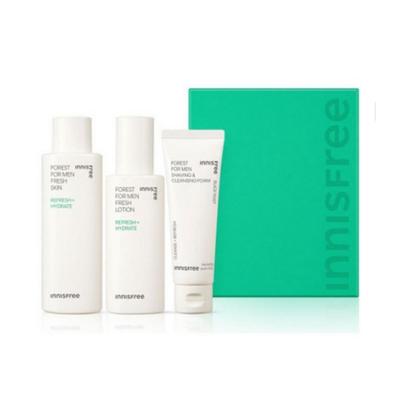 Forest For Men Fresh Skincare Set — Skin 180ml + Lotion 140ml + Shaving & Cleansing Foam 50g